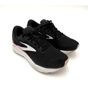 Brooks Women's Ghost 16 Neutral Running Shoes - Black/White/Orchid Ice - Size 7
